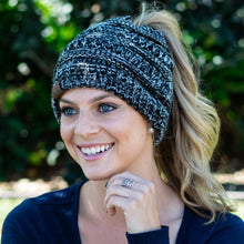 Load image into Gallery viewer, Soft Knit Ponytail Beanie